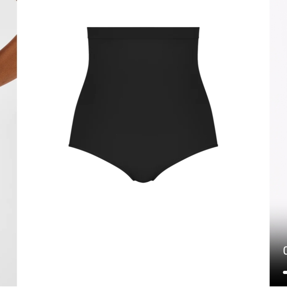 High-Waisted Black Women's Tummy Tuck Brief